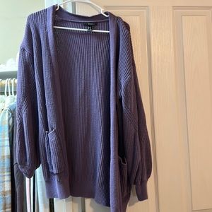 Purple F21 Cardigan